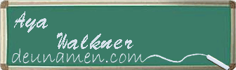 Aya Walkner Visitenkarte